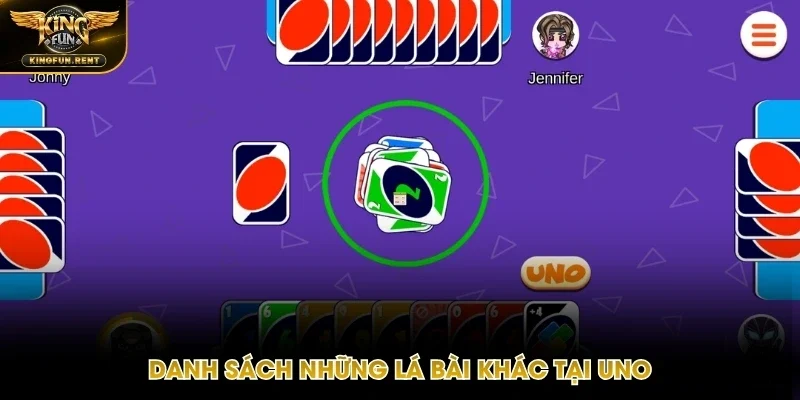 Những lá bài khác có trong trò chơi Uno