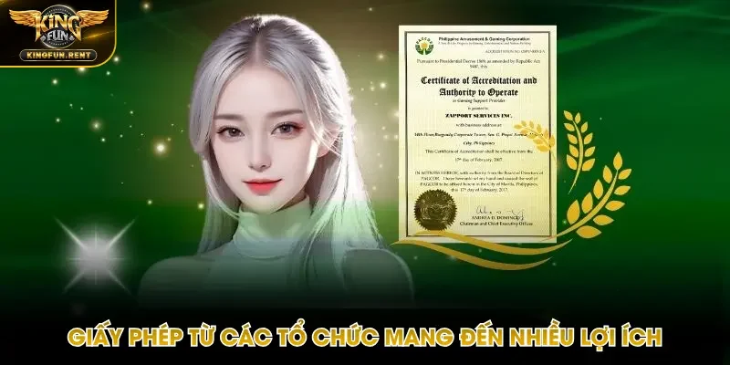 Nhờ có chứng nhận tổ chức uy tín đã mang đến nhiều lợi ích