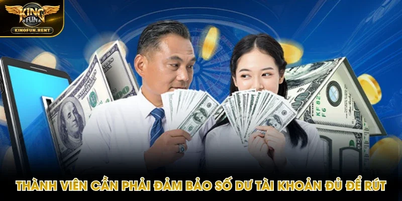 Giao dịch thành công nếu bạn có đủ số dư tài khoản