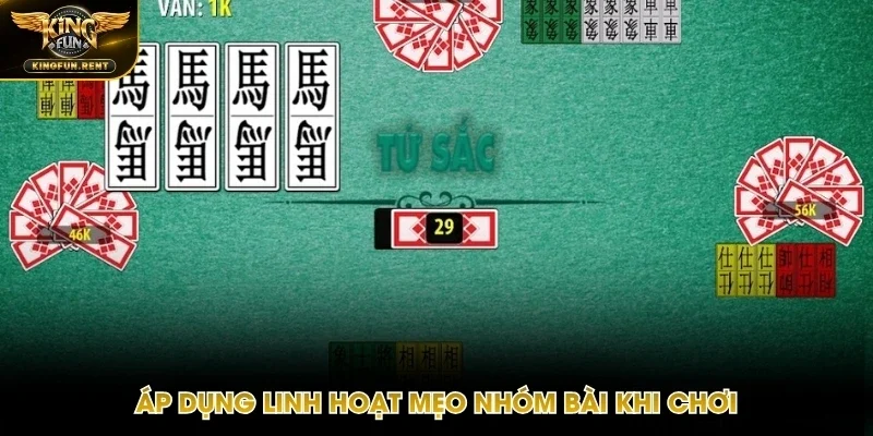 Nhóm bộ để thắng lớn với game bài Tứ Sắc
